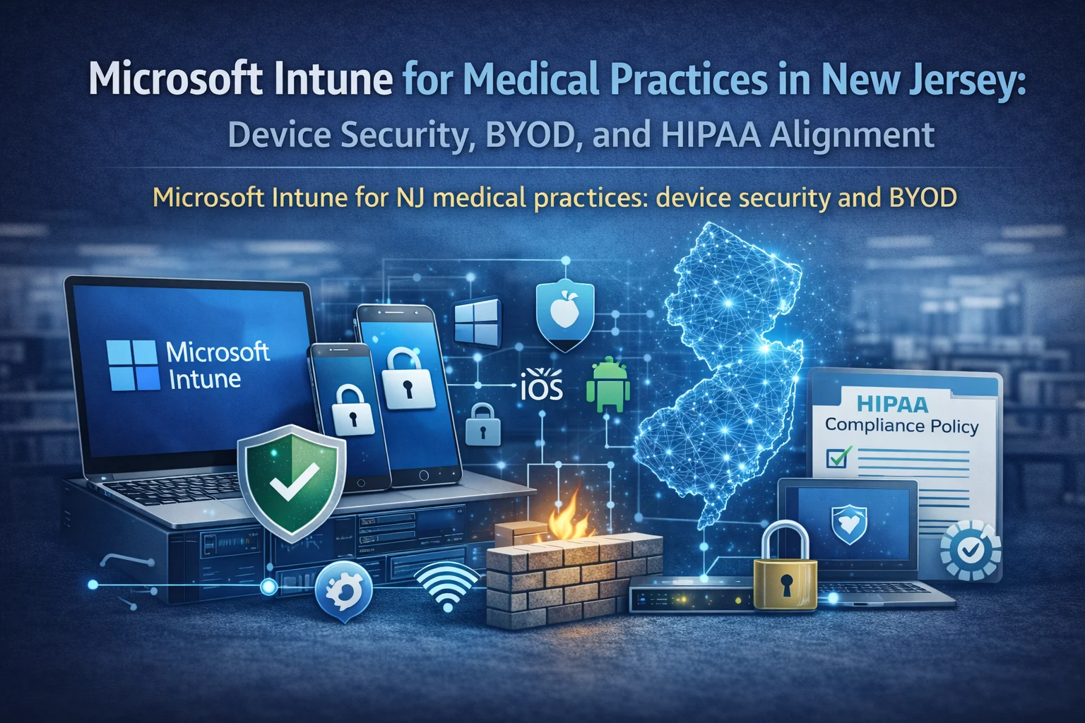 Microsoft Intune for Medical Practices in New Jersey: Device Security, BYOD, and HIPAA Alignment