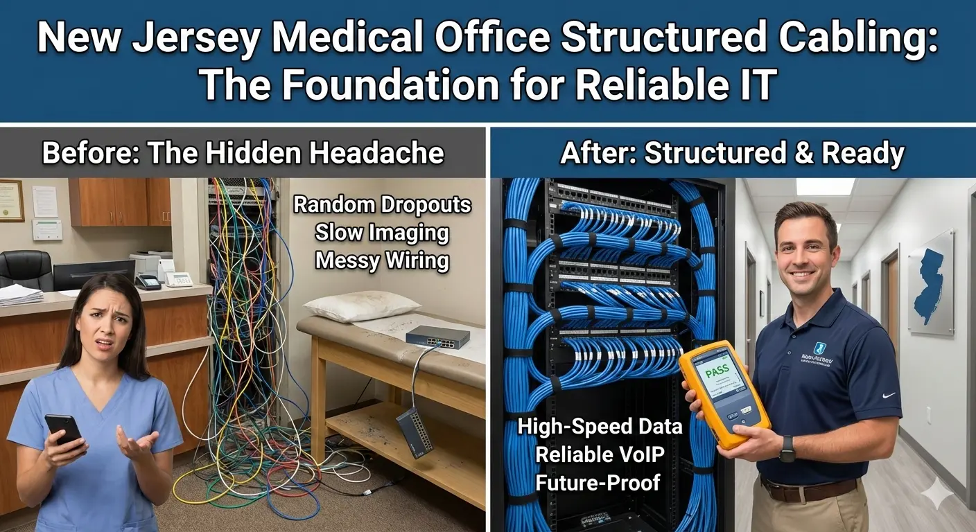 Structured Cabling for NJ Medical Offices: Cat6/Cat6A